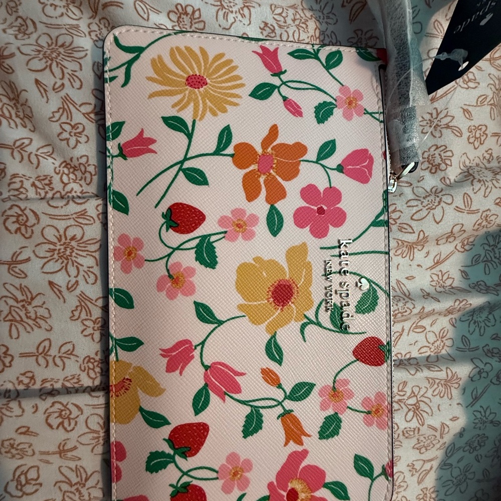Kate Spade Pink Multi Floral Wristlet - Picture 3 of 3